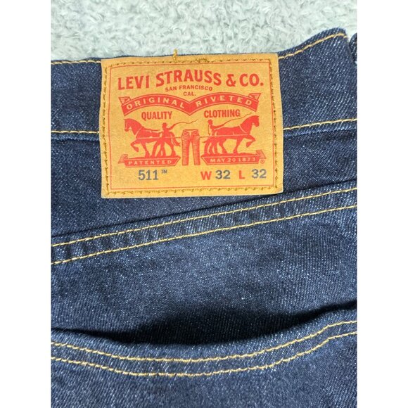 Levi Strauss 511 Mens Slim Fit Jeans W32 L32 Y2K Casual Comfort - Picture 10 of 14